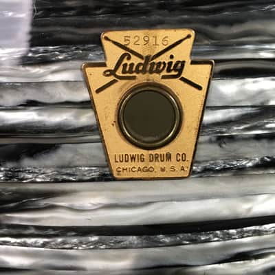 Ludwig Ringo, Original 1964, 22,13,16, 5.5x14, Black Oyster Pearl. Wow! image 3