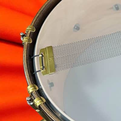 A&F Drum Co. Maple Club 6.5x14" Snare w/ Walnut Hoops (2025) - Kimball Green image 9