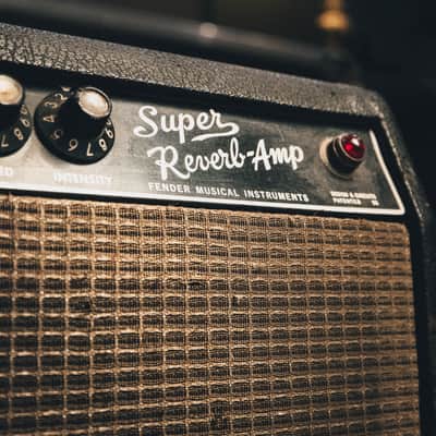 1966 Fender Super Reverb 2-Channel 40-Watt 4x10" Guitar Combo 1963 - 1967 - Black Panel Bild 3