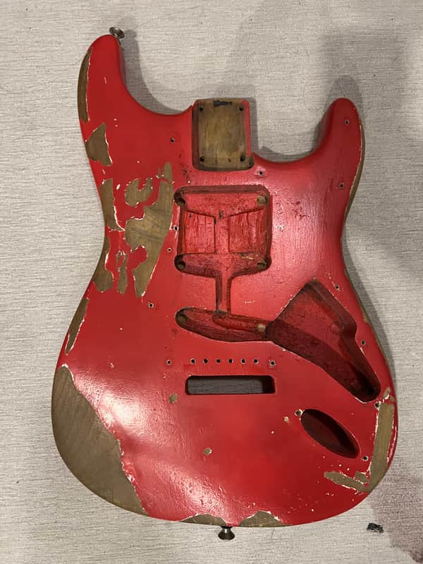 Fender Stratocaster Body 1962 - Fiesta Red refin image 1