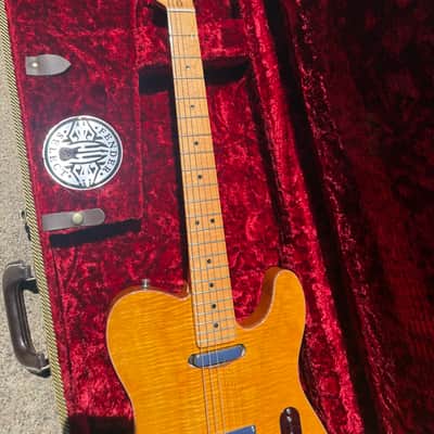 2012 - Fender Select Carved top Telecaster (Amber) image 9