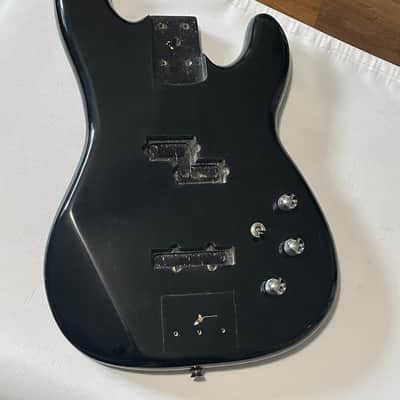 1980's Overseas Kramer Striker 700st Black 4 String Semi Loaded Electric Bass Guitar Body image 3