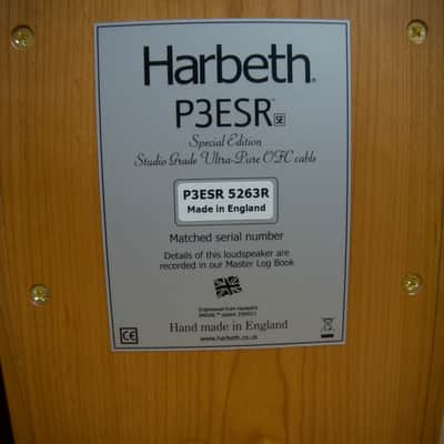 Harbeth P3ESR Special Edition Cherry Book Shelf Speakers - Open Box w/ Warranty image 8