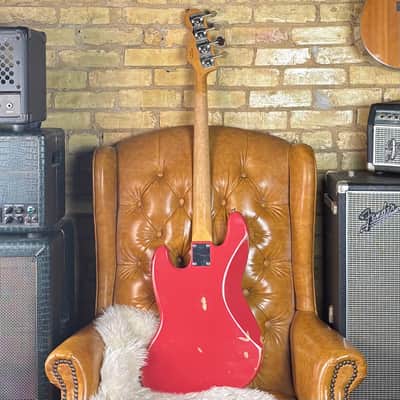 2015 Fender Road Worn ‘60s Jazz Bass Fiesta Red Electric Bass Guitar! image 2