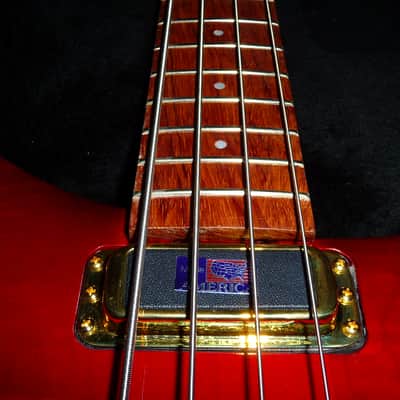 Rickenbacker 4004 CII Cheyenne 2008 Translucent Red Flamed Maple/Walnut with Bubinga Fretboard image 20
