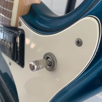 1993 Mosrite Ventures Model '65 Metallic Blue Mint Condition Full Documentation Made in the USA image 12