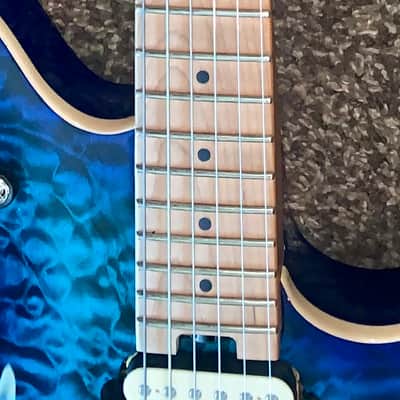 EVH Wolfgang WG Special QM with Baked Maple Neck electric guitar Chlorine Burst ohsc image 4