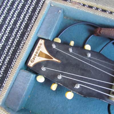 1940 Epiphone Coronet Lap Steel With Original Case & Bikini Metal Plate Logo Vintage Epiphone Lap COOL! image 3