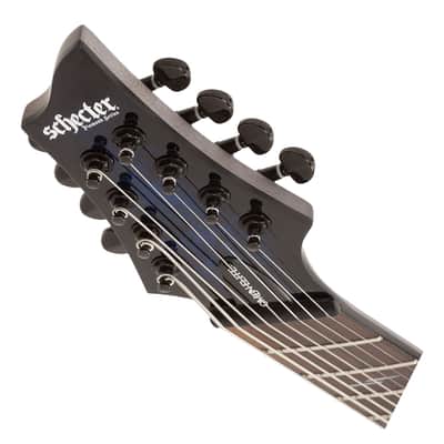 Schecter Omen Elite-8 8-String Multiscale Guitar - See-Thru Blue Burst image 5