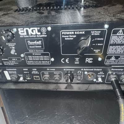 Engl Ironball Special Edition E606SE 2- Channel 20-Watt Guitar Amp Head 2020 - Present - Black. Price includes the ENGL E112VSB Pro 1x12” Cabinet. image 3