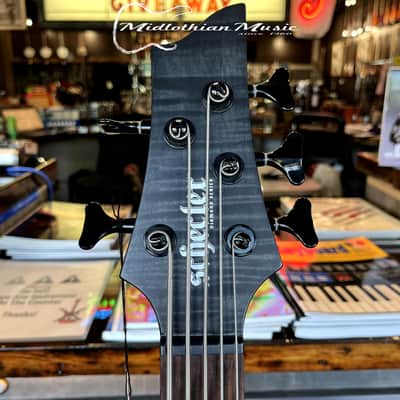 Schecter - Charles Berthoud - CB-5 - 5-String Active Bass Guitar - See Through Black Satin Finish image 12