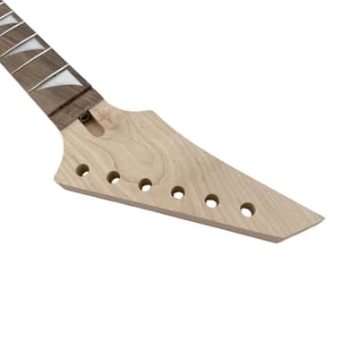 Electric Guitar Neck Replacement Maple Neck with Rosewood Fingerboard, Unfinished (24" Scale) image 4