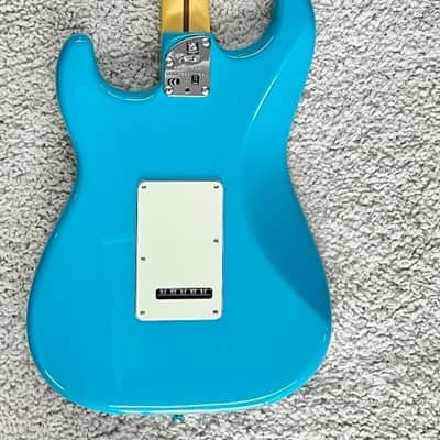 Fender American Professional II Stratocaster electric guitar, Miami Blue + Case image 9