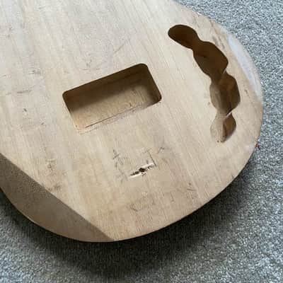 4 String Bass Basswood StingRay Style Body DIY Project image 3
