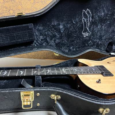 PRS Private Stock Singlecut Archtop 2022 Natural Bearclaw Spruce Top and Raspberry Lemonade Maple Back image 5