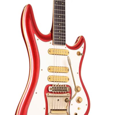 1982 Guyatone Sharp 5 LG-1200 Metallic Red image 5
