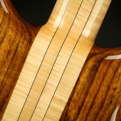 2023 Warwick Custom Shop Masterbuilt Infinity Flamed Maple 5 String - Natural Transparent High Polish image 11
