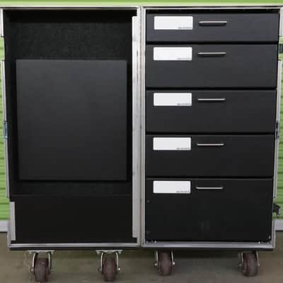 R&R Workbox Mic Microphone ATA Flight Tour Road Case Drawers Workstation #38052 image 7