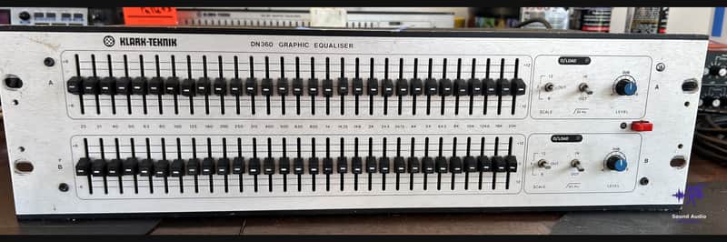 Klark Teknik DN360 (Transformer-Based) Dual 30-Band Graphic EQ – UK Made image 1