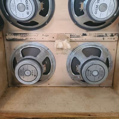 Marshall 1935A with Rola Celestion G12 80 and Celestion G12M-70, green snakeskin tolex image 7