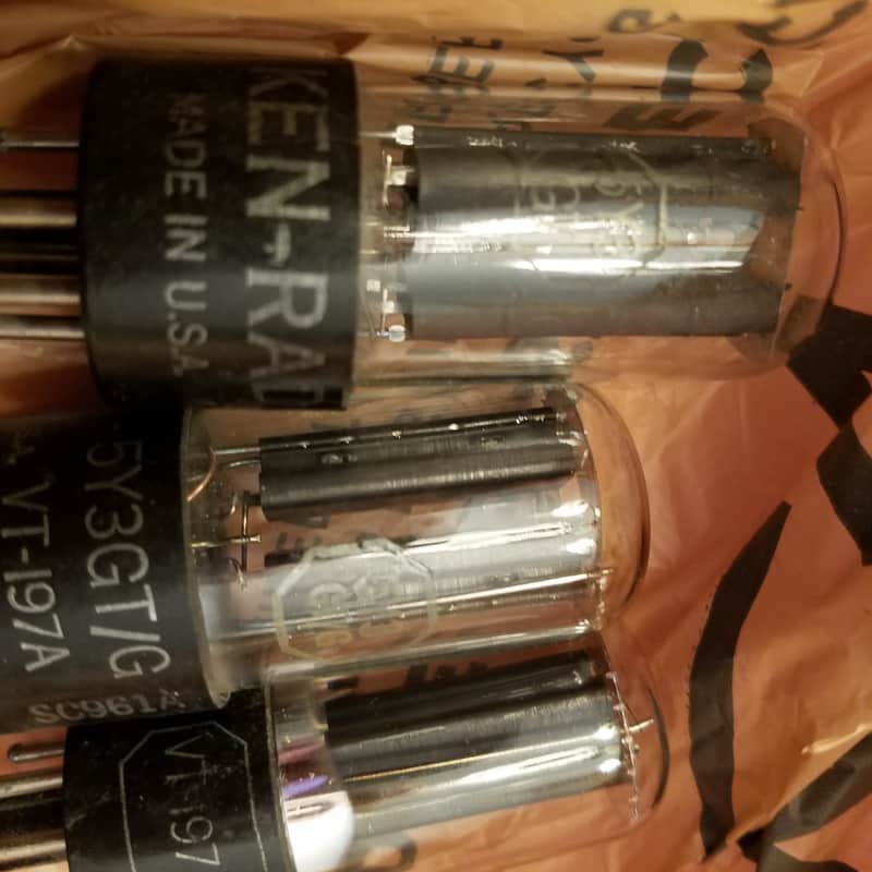 Ken-Rad ONE (1) Military JAN-CKR-5Y3GT VT197-A rectifier AT1000 TESTED Vacuum Tube 5Y3 1941-1952 image 1
