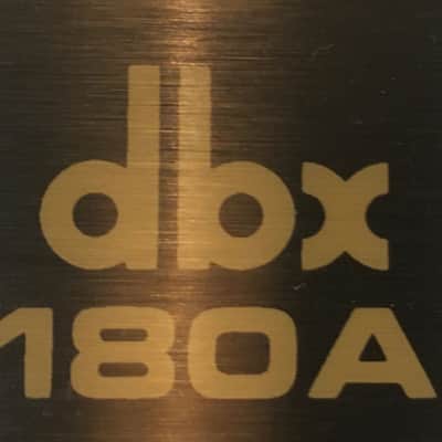 dbx 180A TYPE 1 NOISE REDUCTION SYSTEM 70s - BLACK ANODIZED image 3