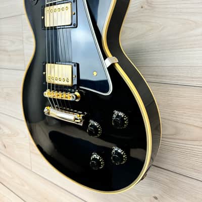 Gibson Custom 1957 Les Paul Custom Reissue VOS Electric Guitar - Ebony 2 Pickup image 8