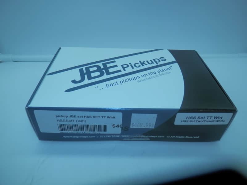 Joe Barden Engineering (JBE Pickups) HSS (Two-Tone Humbucker) strat pickup set White HSS Set TT White image 1