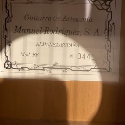1996 Manuel Rodriguez FF Flamenco Classical Guitar image 8