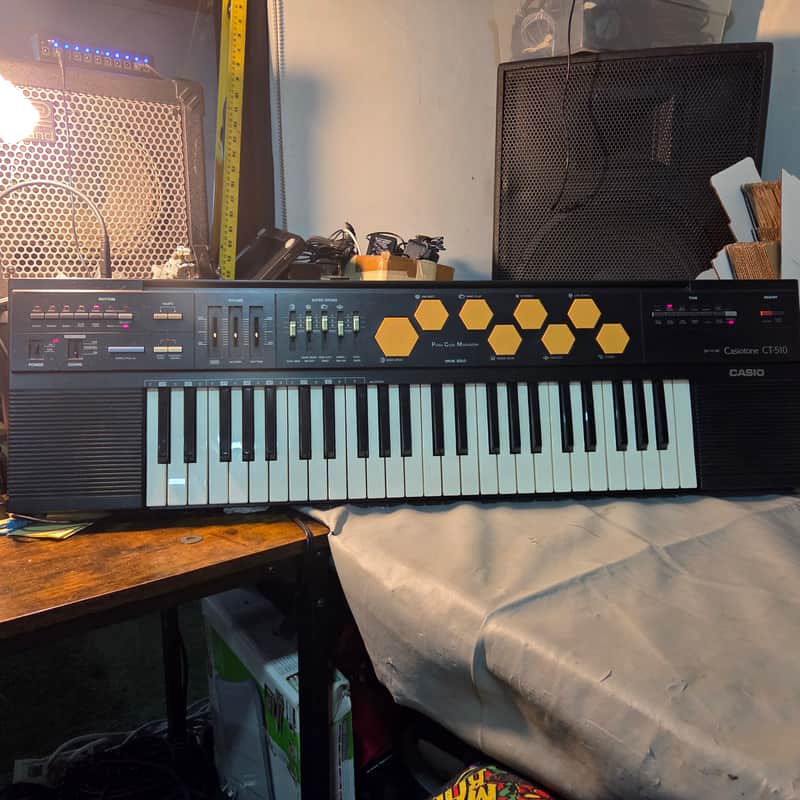 Casio CT-510 Casiotone 49-Key Synthesizer 1980s - Black image 1