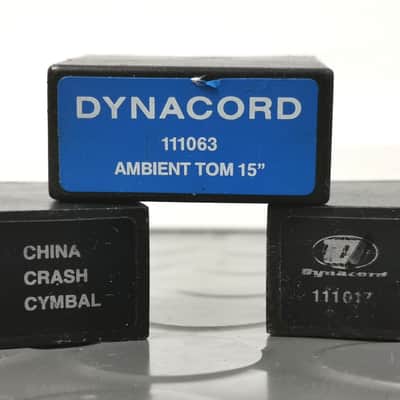 Dynacord Percuter/P20 Modules Natural Bass 24", China Crash Cymbal & Ambient Tom 15" image 1