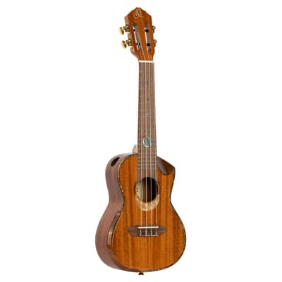 Ortega ECLIPSE-CC4 Custom Built Series Solid Mahogany Top Okoume Neck 4-String Concert Ukulele w/Gig Bag image 2