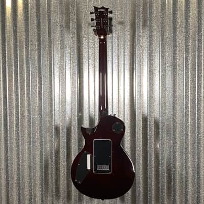 ESP LTD EC-1000 ET Evertune Quilt Top Dark Brown Sunburst Guitar & Case #1459 Used image 8