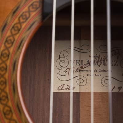 Manuel Velazquez Classical Guitar (1990), period hard shell case. image 12