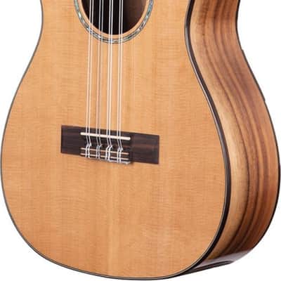 Kala KA-SCAC-B8 Solid Cedar Top Acacia Baritone 8-String Ukulele image 2
