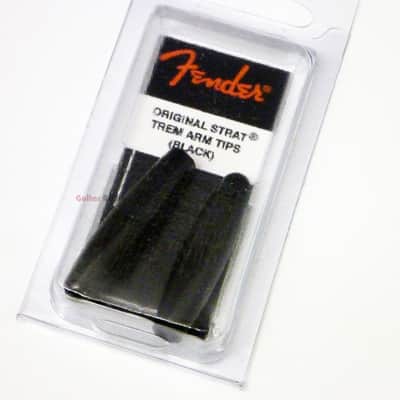 Genuine Fender Stratocaster Strat BLACK Tremolo/Trem Arm Tips - Pack of 2 image 5