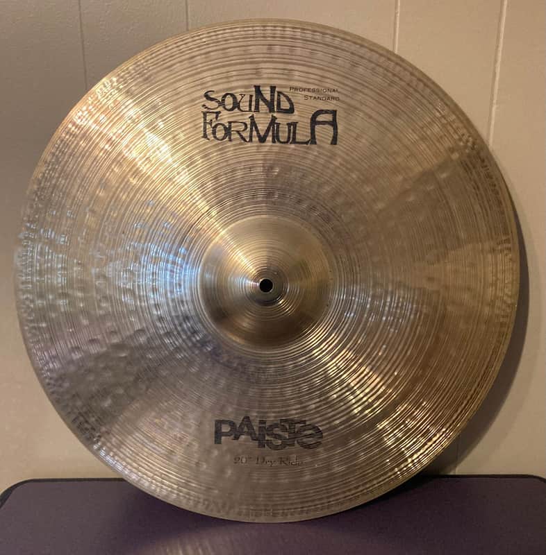 Paiste 20" Sound Formula Dry Ride Cymbal 1993-1996 image 1