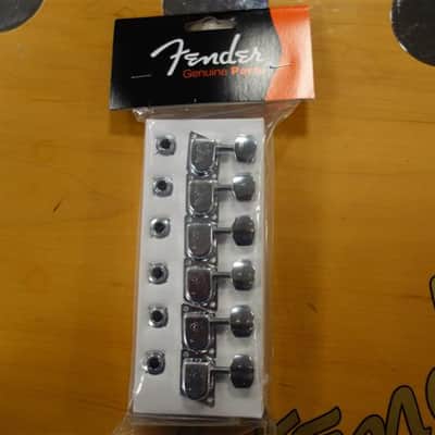 Fender 70s "F" Style Stratocaster/Telecaster Tuning Machines (6) 2020 Chrome image 1
