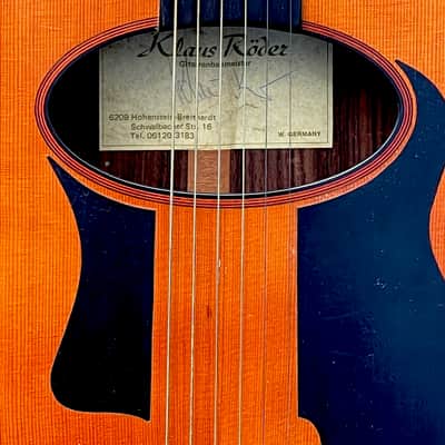 Klaus Roder Gypsy Jazz Guitar 1974 - hand made 50 year old German Gypsy Jazz Guitar ! image 12