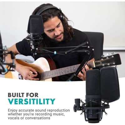 Movo Photo VSM-7 Large Diaphragm Multi-Pattern Studio XLR Cardioid Condenser Microphone image 12