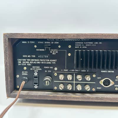 Vintage Sherwood S-7244 Quad / Stereo Receiver image 8