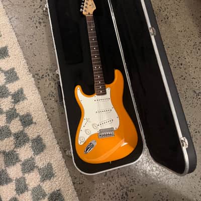 Upside Down Fender Stratocaster Capri Orange Rosewood Neck image 2