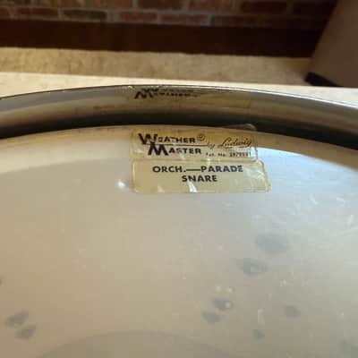 Leedy and Ludwig Parade Snare Drum 1950s - Green Sparkle image 8