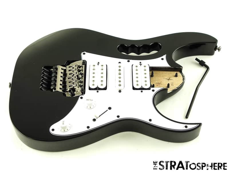 Ibanez JEMJR Steve Vai LOADED BODY, Guitar Locking Monkey Grip Black image 1