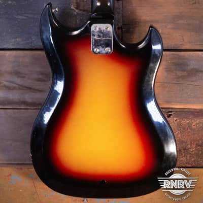 Rare Hagstrom H2B 1960's Left HandedSunburst image 2