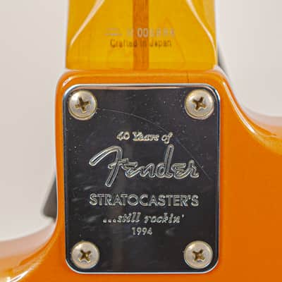 1994 Fender 40th Anniversary ST-57 Stratocaster Champagne Metallic Body w/ 2004 Maple CIJ Neck image 14