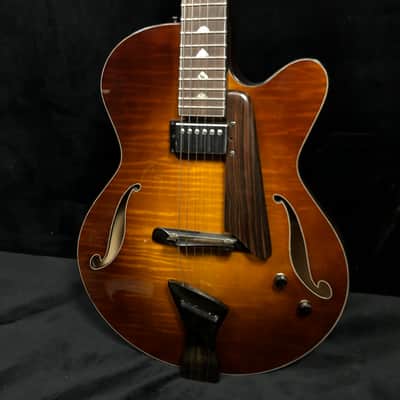 Holst Jazz Hand built archtop electric guitar tobacco burst image 2