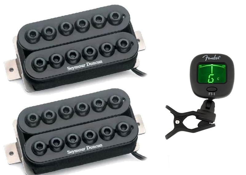 Seymour Duncan Invader 6 String Humbucker Set In Black SH-8b & SH-8n ( FENDER GUITAR TUNER ) image 1