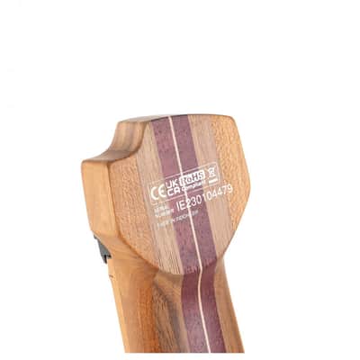 Cort SPACE5SDB Space 5 Poplar Burl Top Soft Maple Body 7pcs Roasted Maple, Walnut, Purple Heart & Maple Neck 5-String Bass Guitar w/Gig Bag image 16