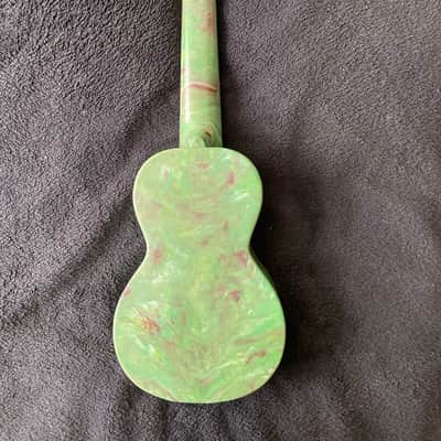 Green Maccaferri Islander Soprano Ukulele 1950s image 6